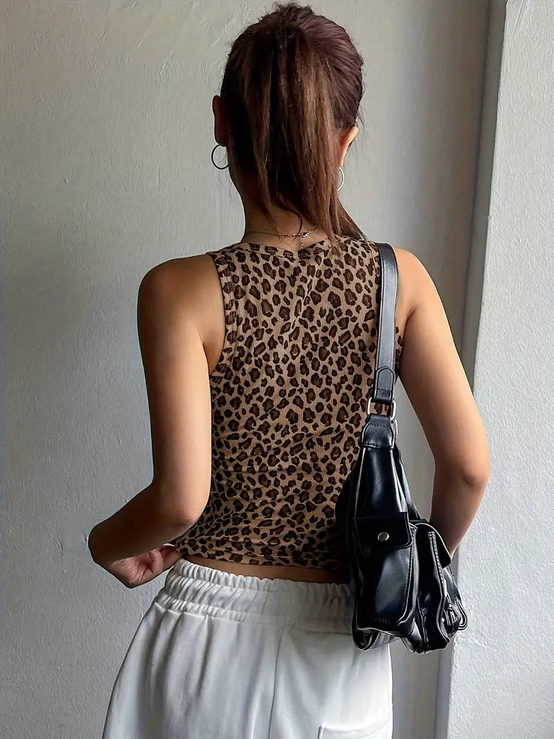 Top Femme Imprimé Léopard | Chic et Tendance