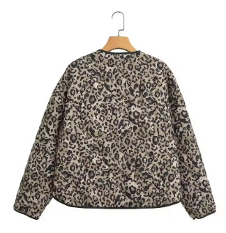 Veste Imprimée Léopard Femme – Pardessus Tendance