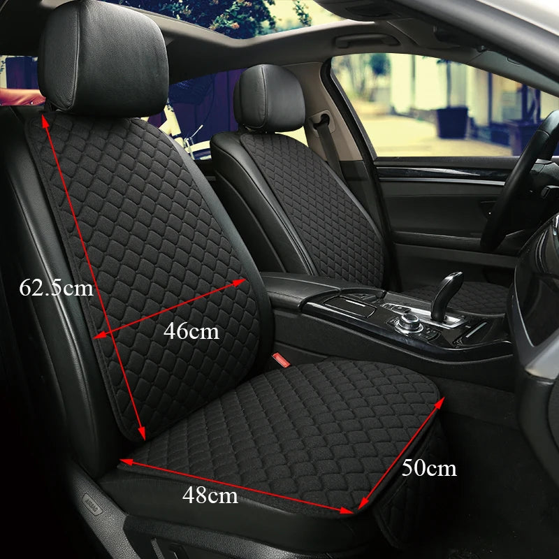 Universal Car Seat Cover Protector Linen Front Rear Back