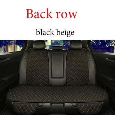 Universal Car Seat Cover Protector Linen Front Rear Back