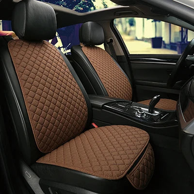 Universal Car Seat Cover Protector Linen Front Rear Back