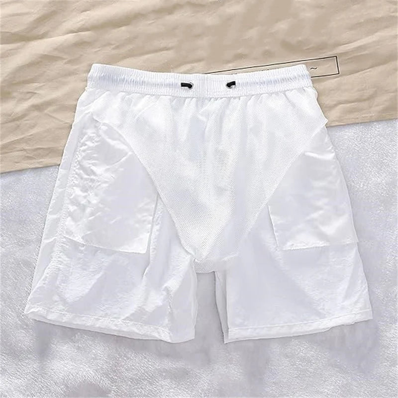 Mens Swim Trunks with Pockets Mesh Liner Summer