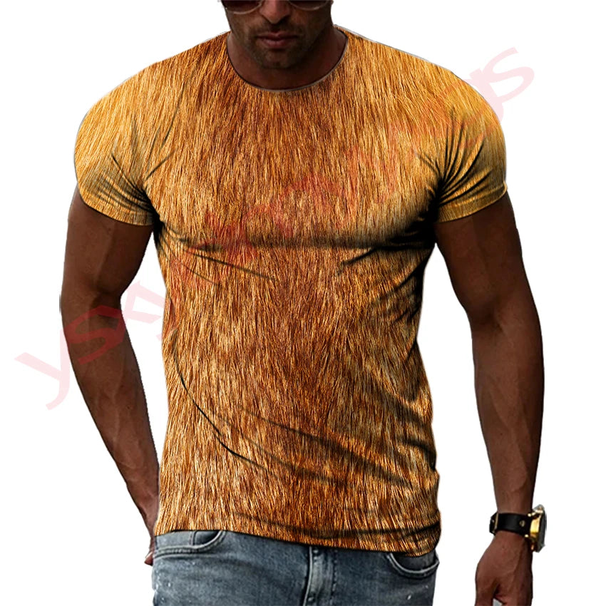 Summer Hip-Hop Style Leopard Tiger Animal Fur
