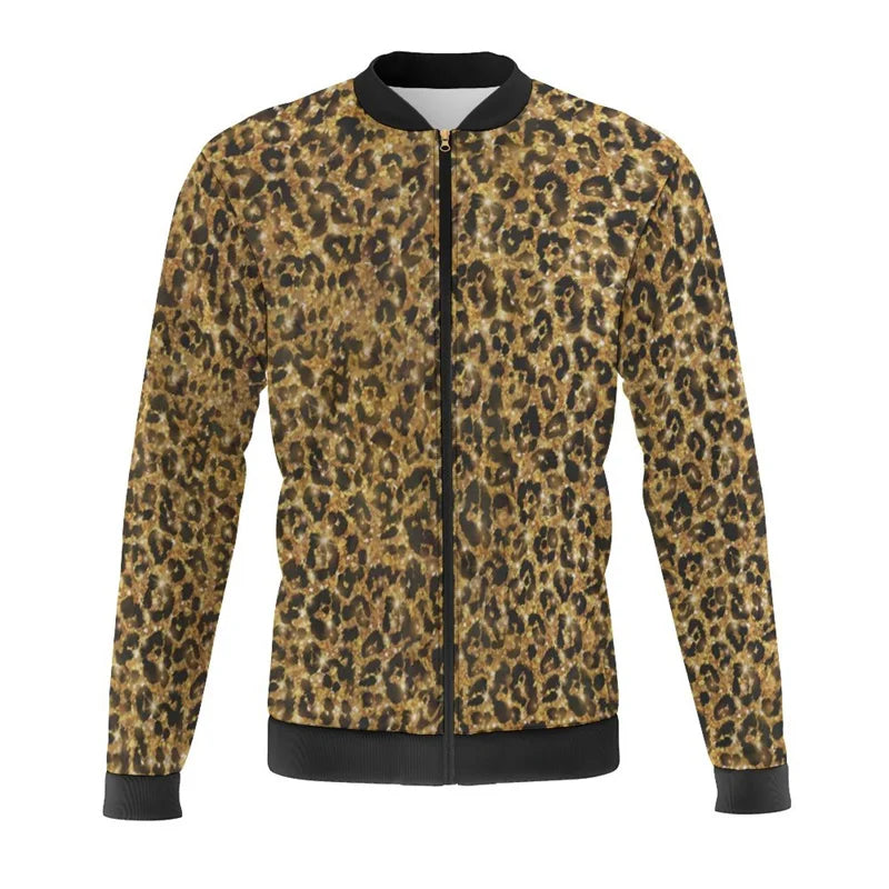 New Leopard Print 3d Printed Colorful Jacket New