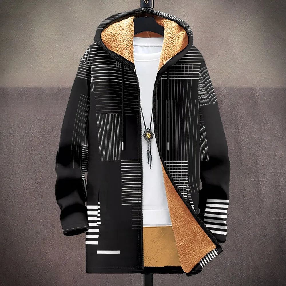 3D Men Cardigans Coats Tiger Loong Printed Plush