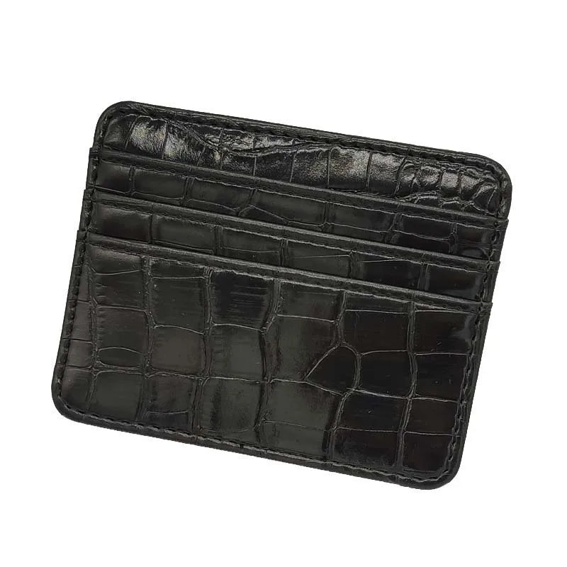 New Leopard Pattern Leather Slim Card Wallet For men