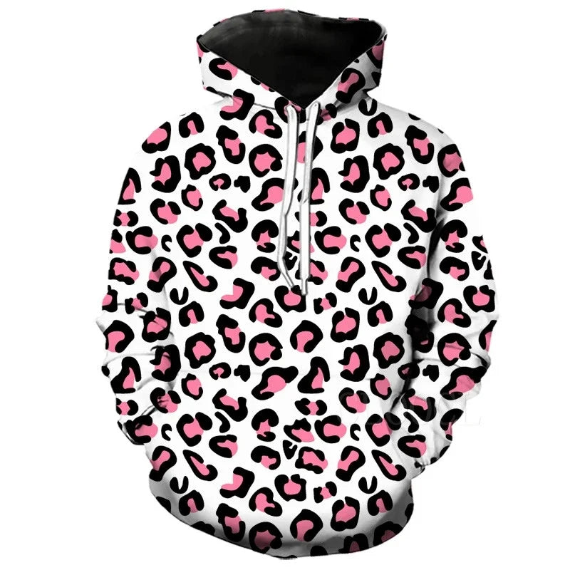 3D printed Harajuku men's sportswear leopard print men's
