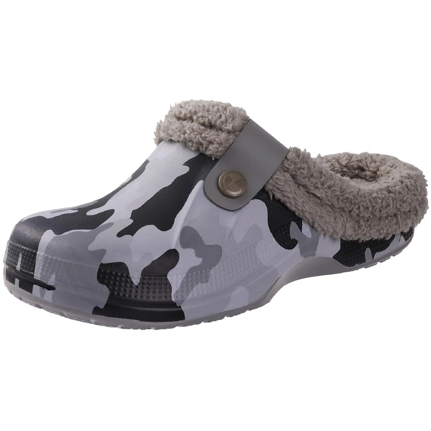 Casual Garden Shoes Warm Fluffy Men Slippers