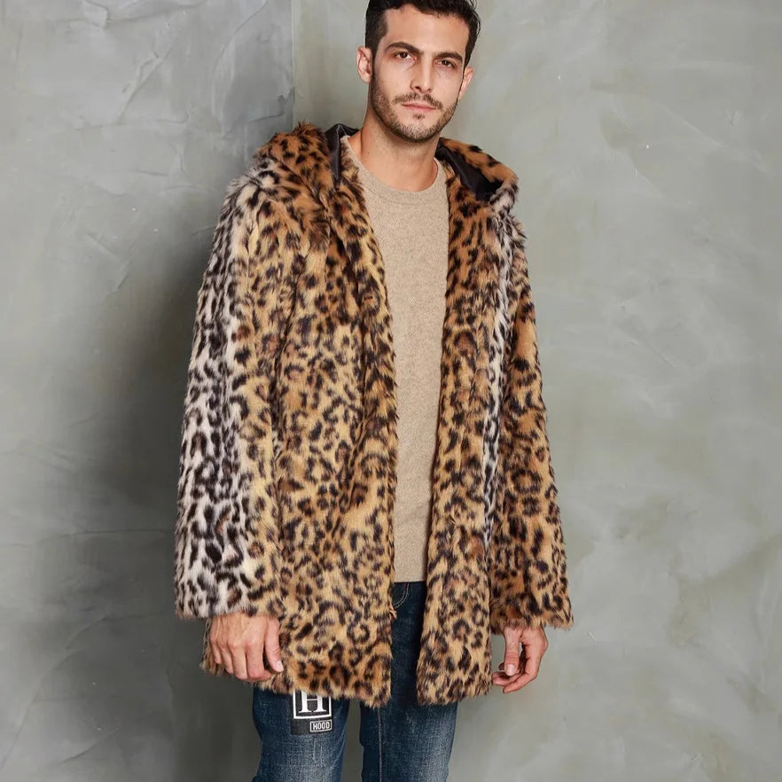 Mens Clothing New Leopard Print Mens Hat Throwing