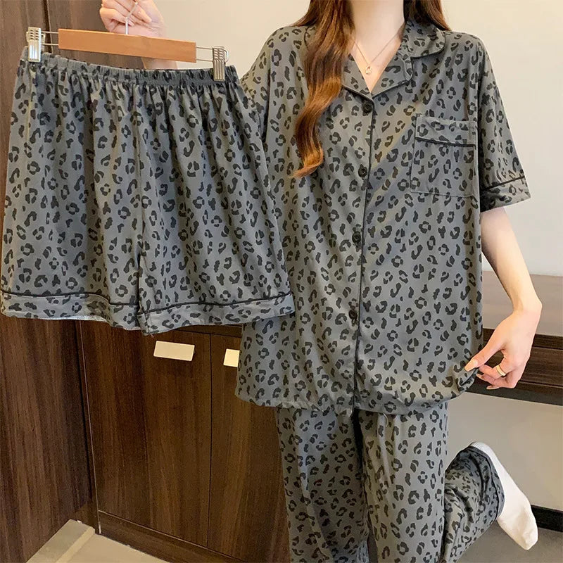 Women's Senior Sense of Leopard Print Spring and Summer