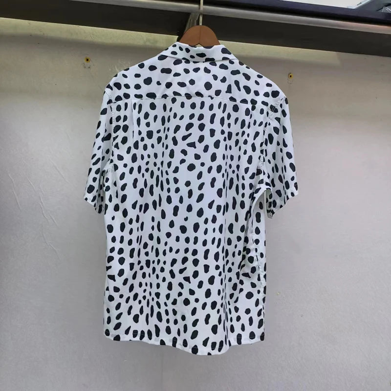 Leopard Print Y2k High Quality Hawaii Beach Men
