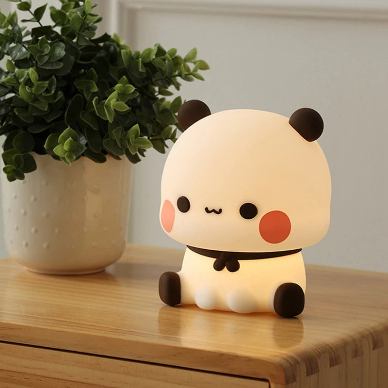 Kawaii Bear Panda Bubu And Dudu Led Night Light Lamp