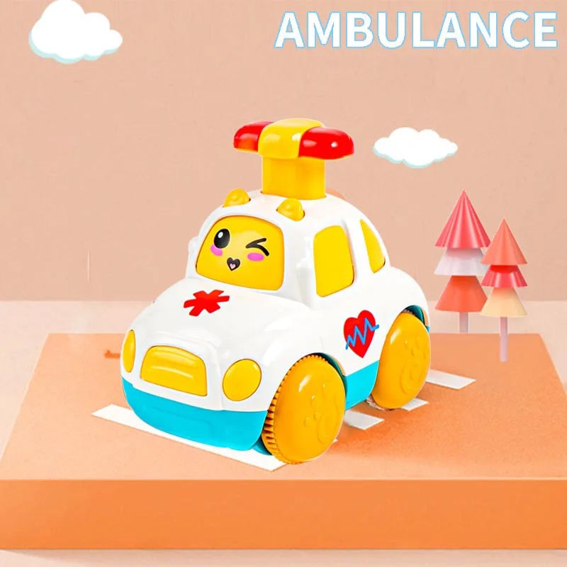 Baby Animal Car Toys Toddler Press and Go Cars Pull Back