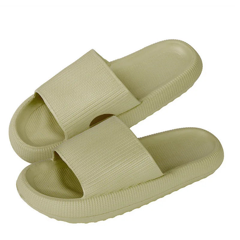 Leopard Print Cloud Slippers For Men
