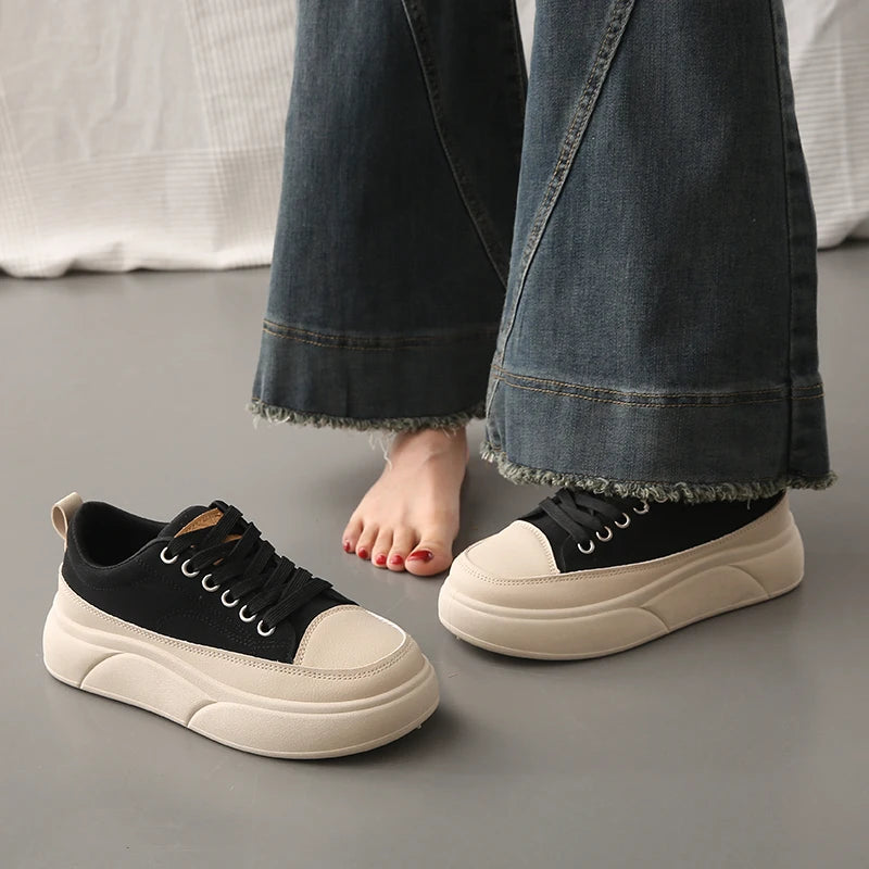 Luxury Leopard Women Skateboard Shoes Platform