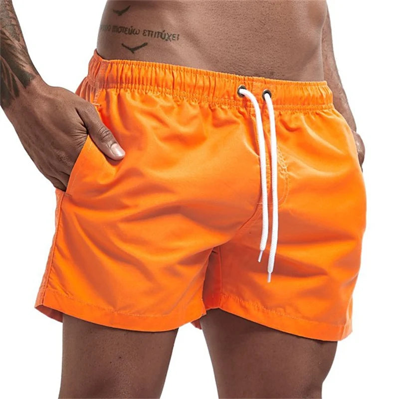 Mens Swim Trunks with Pockets Mesh Liner Summer