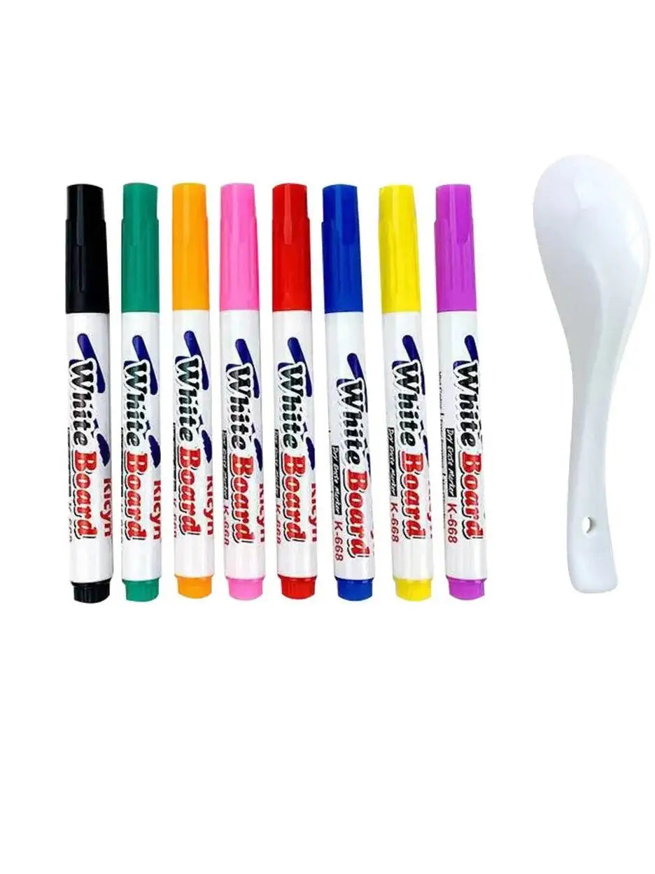 Water Floating Pen Magical Ink Pens With Spoon Floating