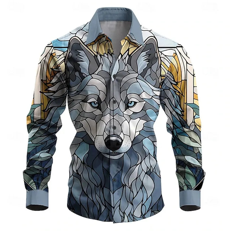 Men's New Fashion Long-Sleeved Shirts Casual Autumn