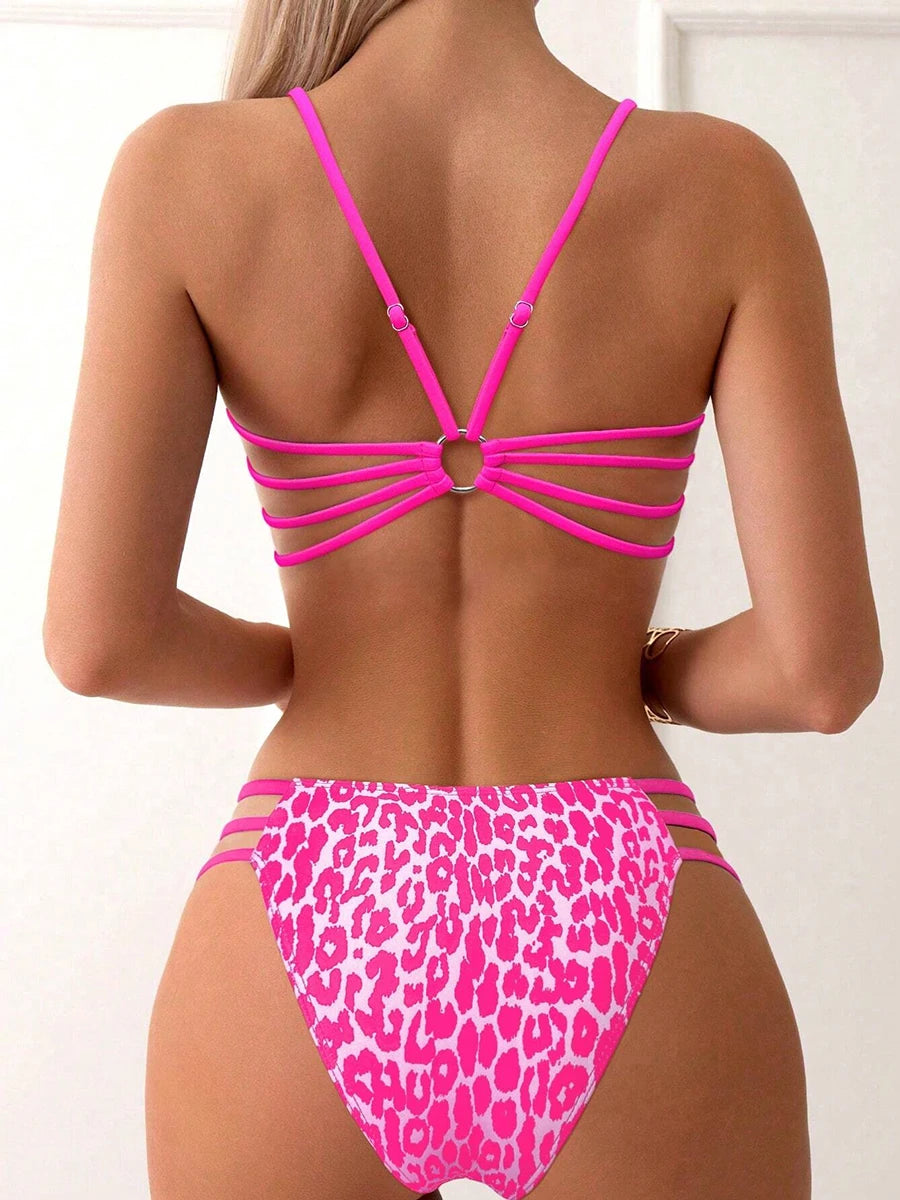 Sexy Leopard Micro Bikini Women Swimsuit Female