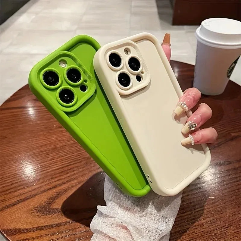 Luxury Candy Color Silicone Phone Case For IPhone 11 13 12 14 15 16 Pro Max 15 Pro 14 PLUS Shockproof Cover Iphone 11 Pro Case