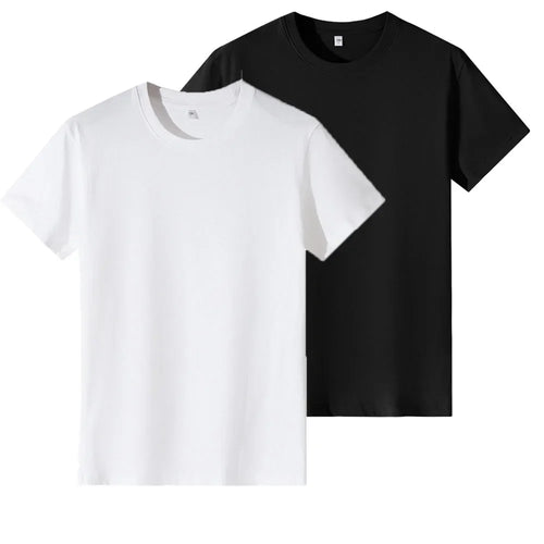 Plus Size 100% Cotton Women Tops 2025 Summer Oversized Casual Short Sleeve T-shirt Tee Large Size Pullover Korean Female Clothi