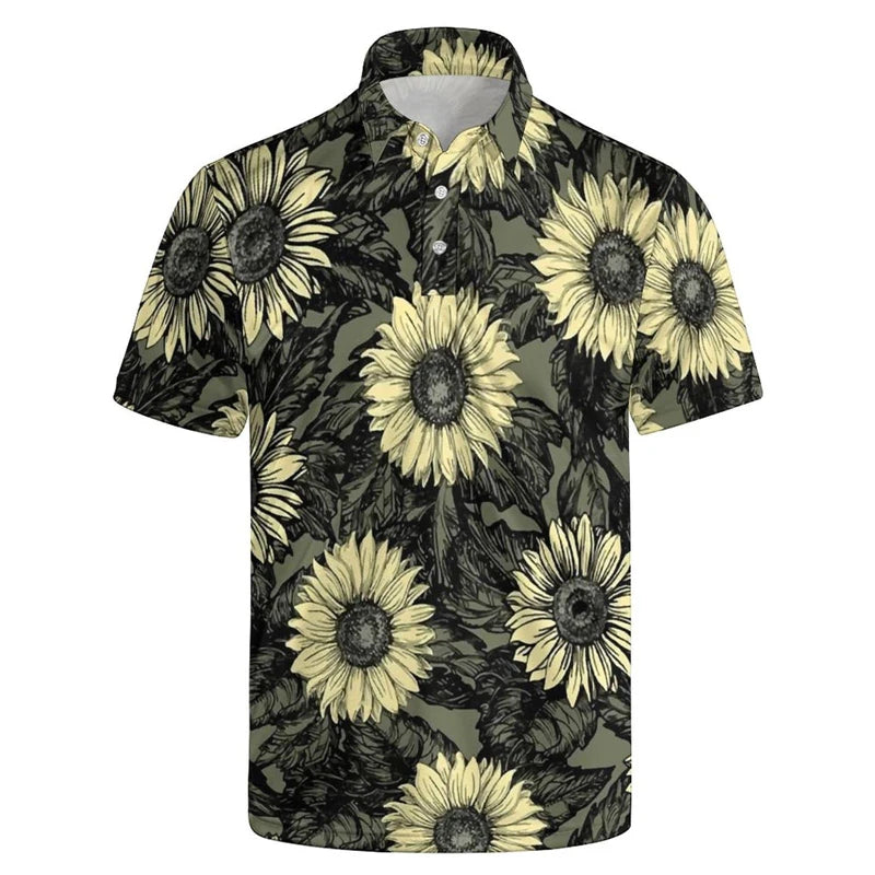 Fashion Leopard Polo Shirt For Men Summer Women