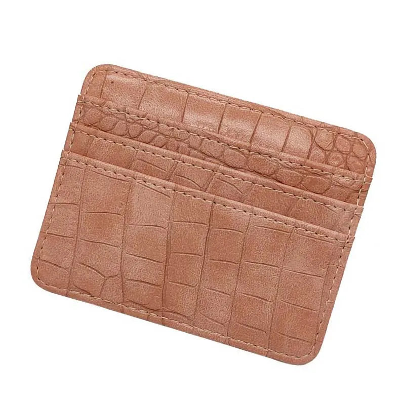 New Leopard Pattern Leather Slim Card Wallet For men