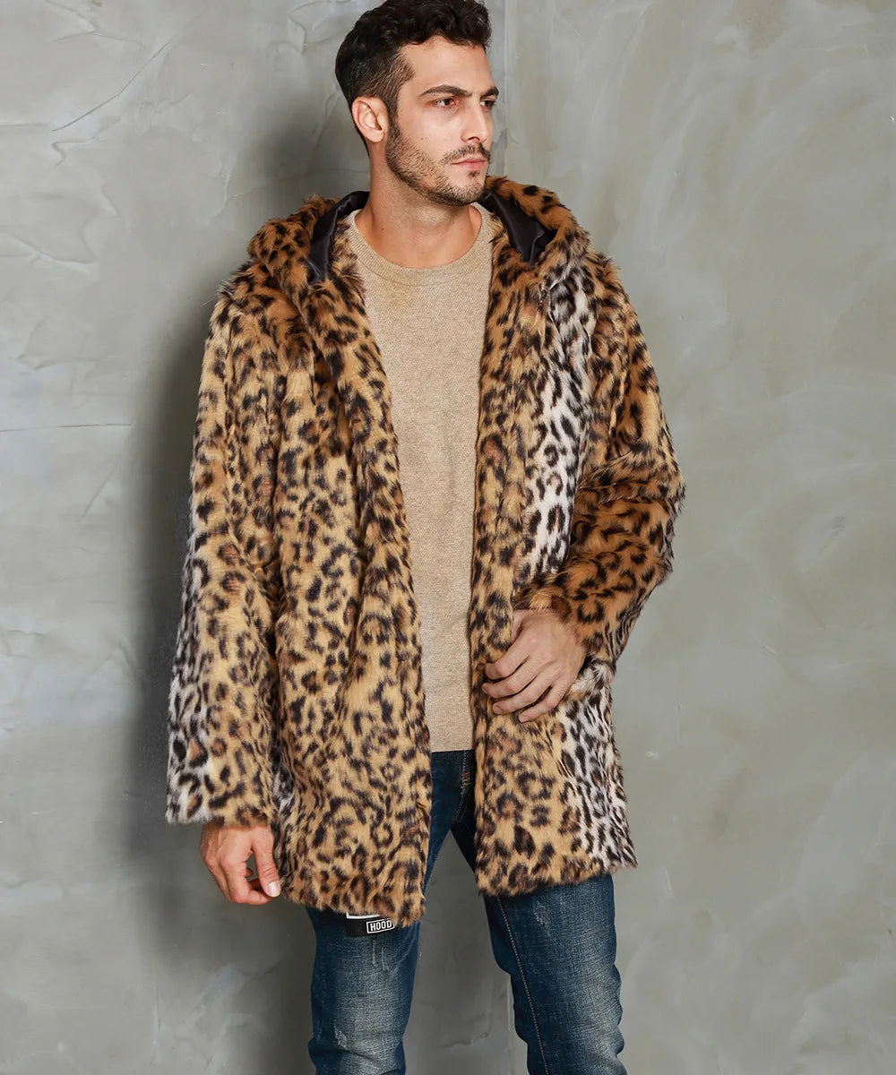 Mens Clothing New Leopard Print Mens Hat Throwing