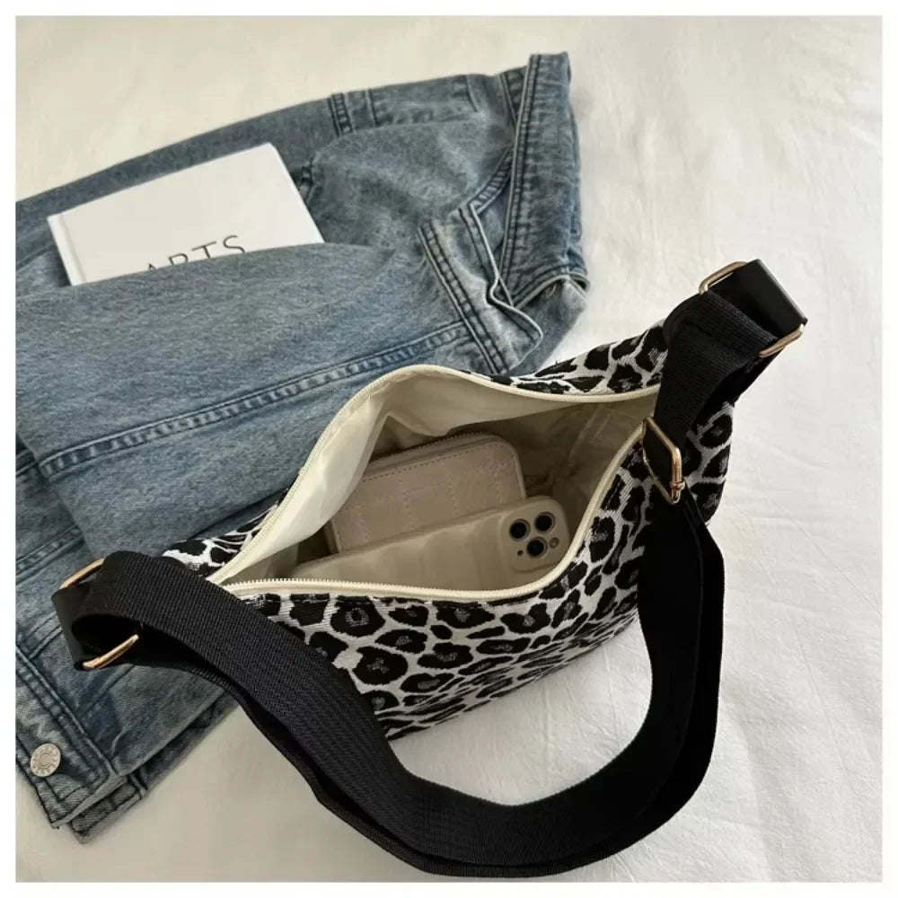 Vintage Fashion Leopard Print New Women Lady Bags