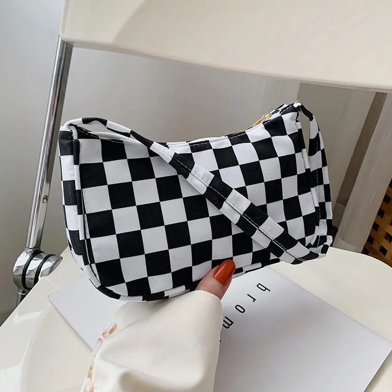 Animal Pattern Print Nylon Shoulder Bag Casual Women
