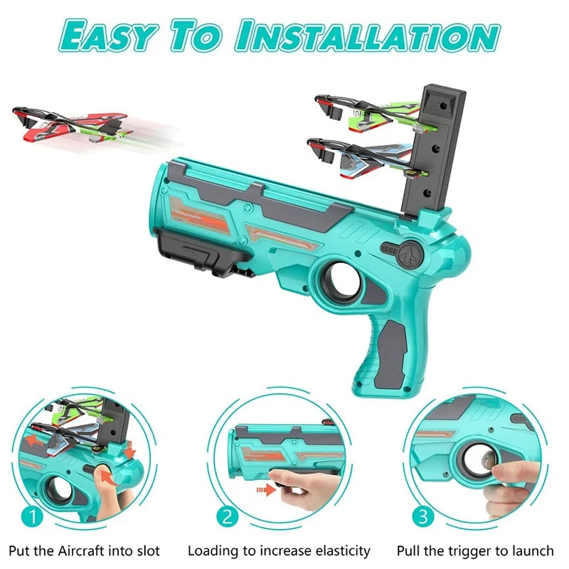 Children's Toy for Boys 3 to 5 Years Ejection Aircraft Shooting Game