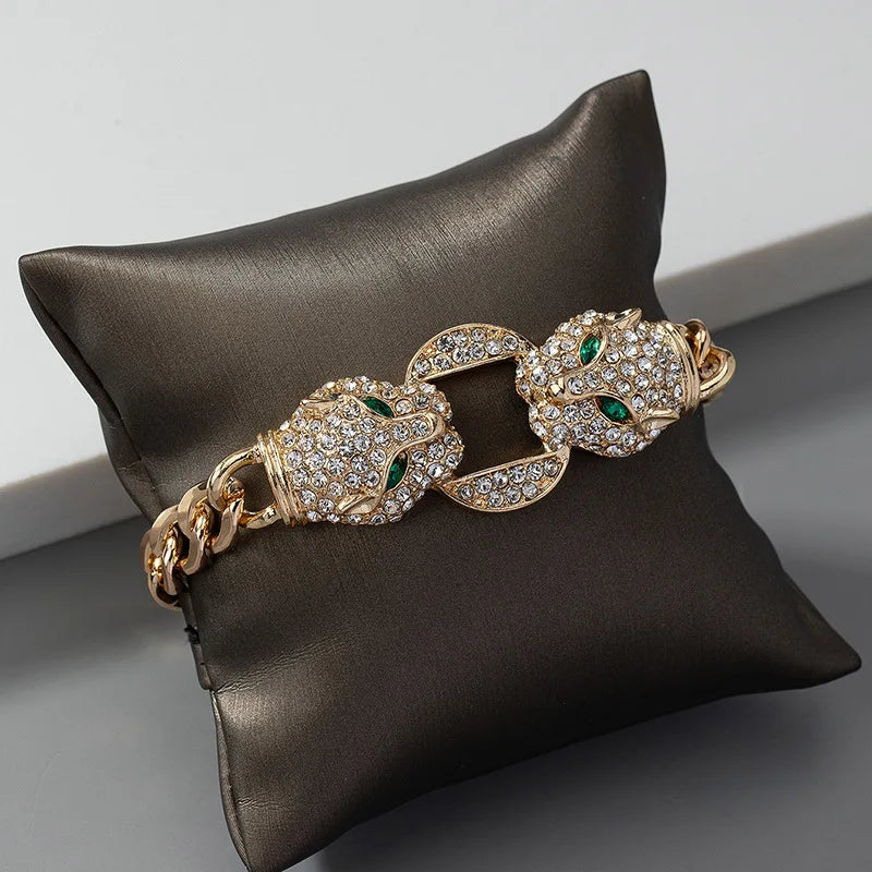 Round Leopard Head Bracelet Simple Fashion Hand Jewelry