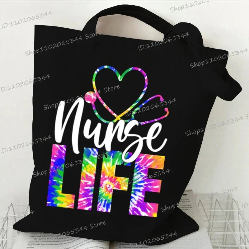 Nurse Life Women's Handbags Leopard Print Stethoscope