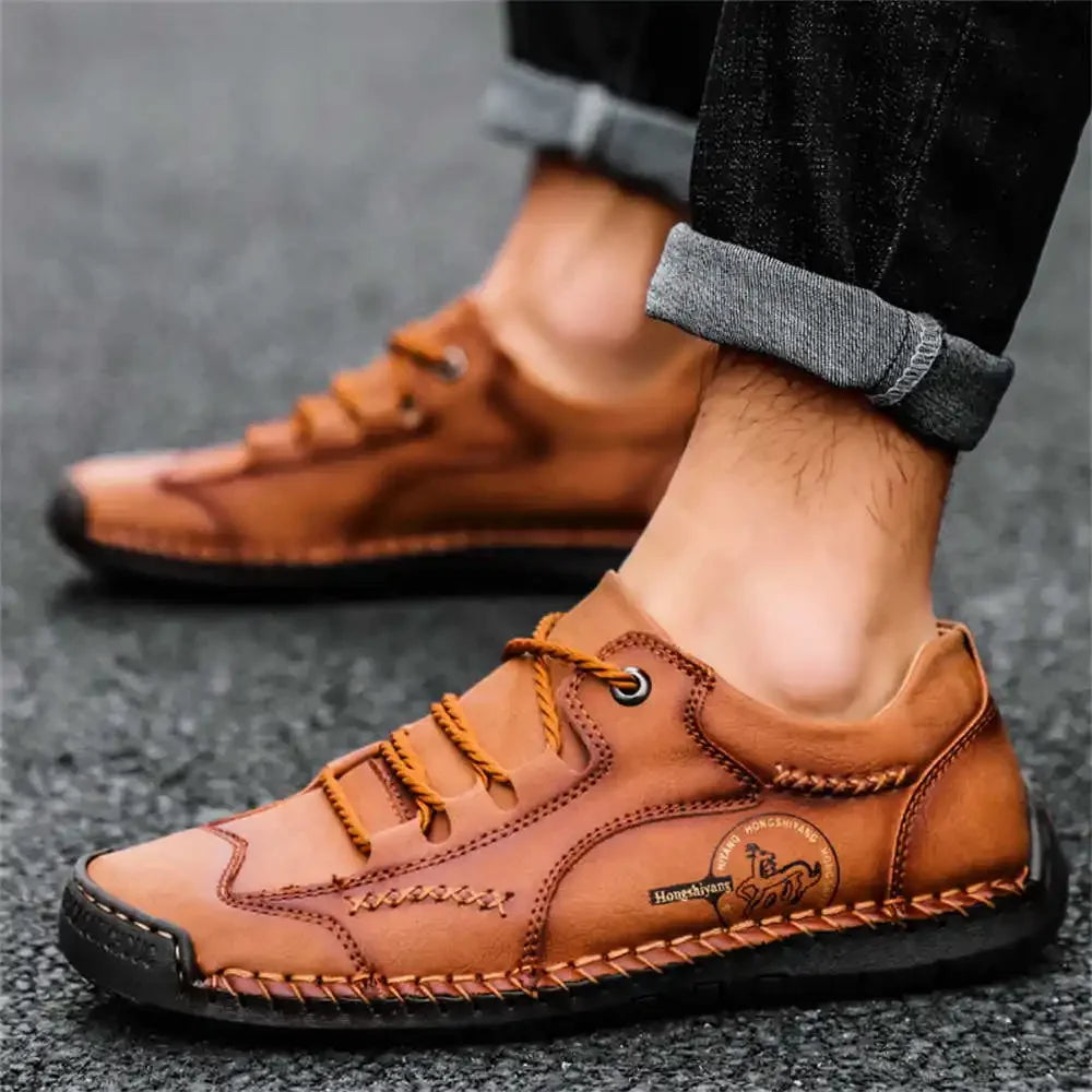 Anti-Slip Leopard Design Men's Ankle Boots - Stylish & Durable