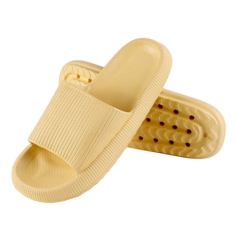 Leopard Print Cloud Slippers For Men