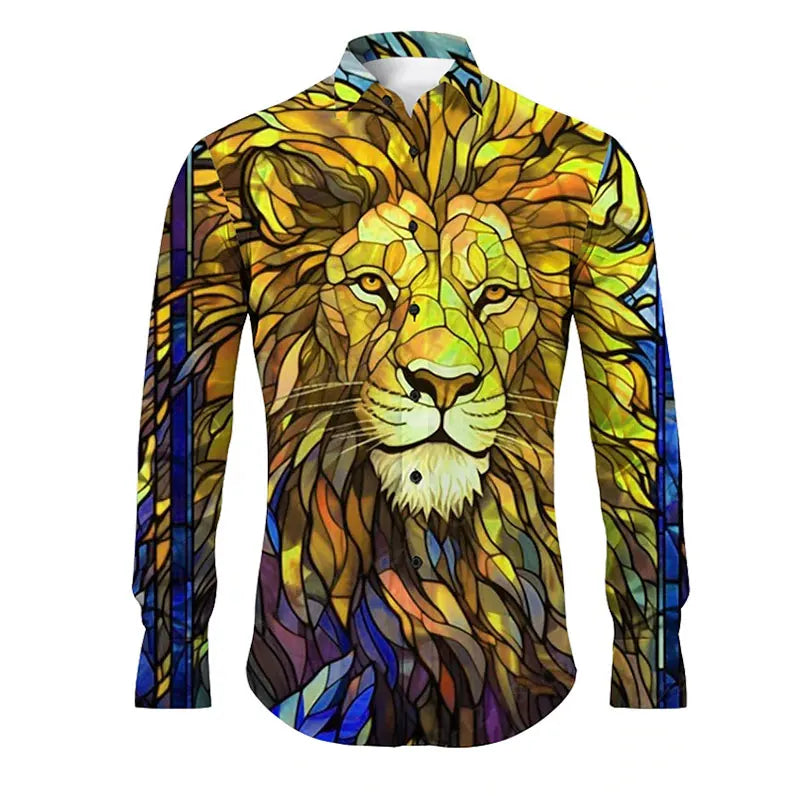 Men's New Fashion Long-Sleeved Shirts Casual Autumn