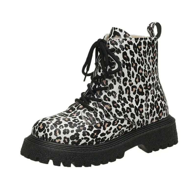 Trend New Snow Boots Winter Walking Mujer Goth Motorcycle