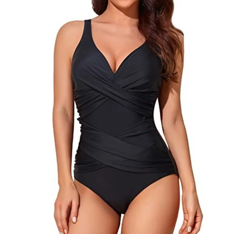 Vintage One Piece Swimsuit Sexy Printed Swimming Suit for Women Summer Monokini Swimwear Bathing Suits Boho Ladies Swimsuits
