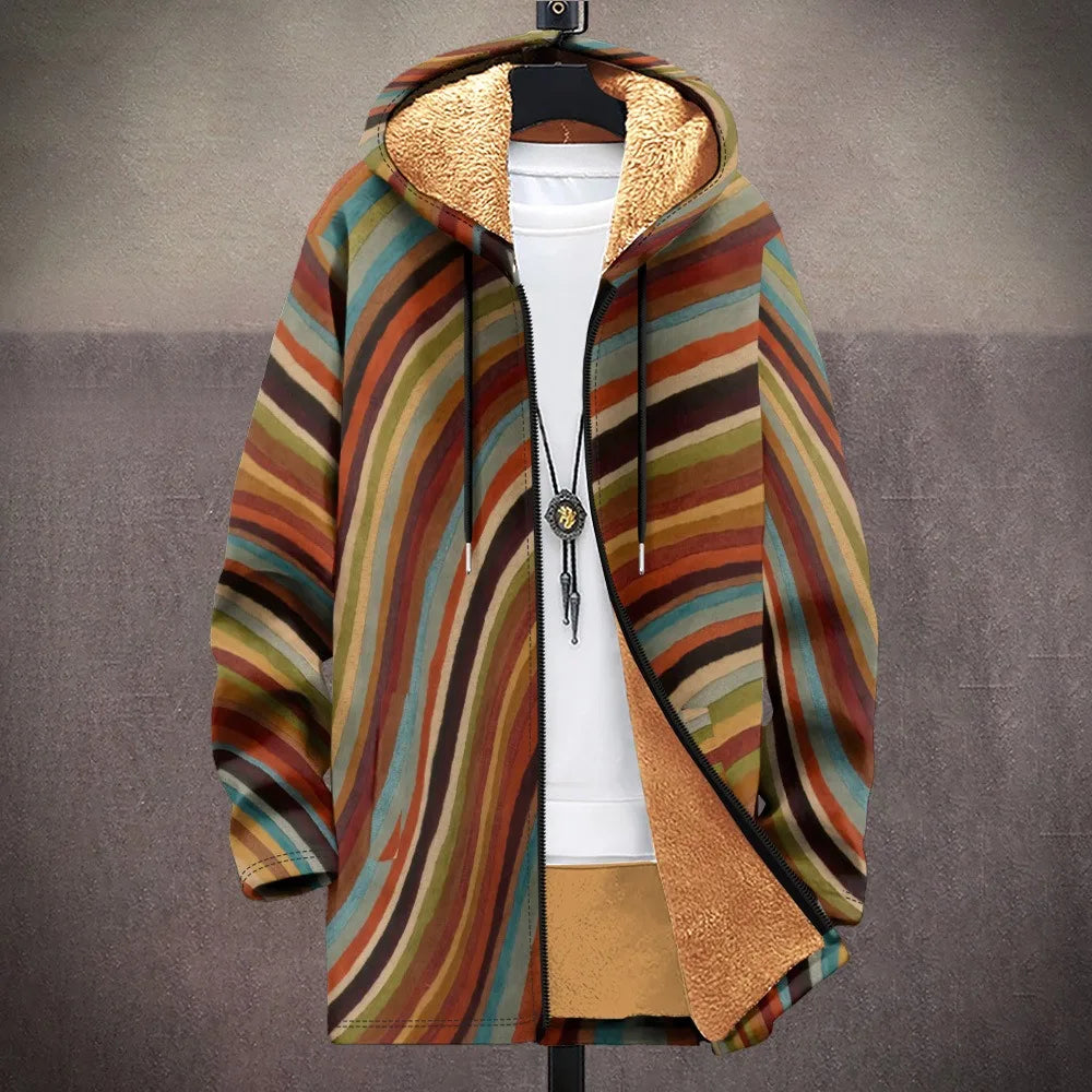3D Men Cardigans Coats Tiger Loong Printed Plush