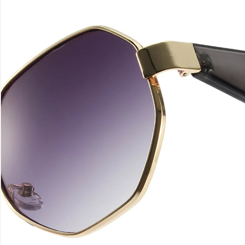 New Retro Sunglasses Women Fashion Polygonal