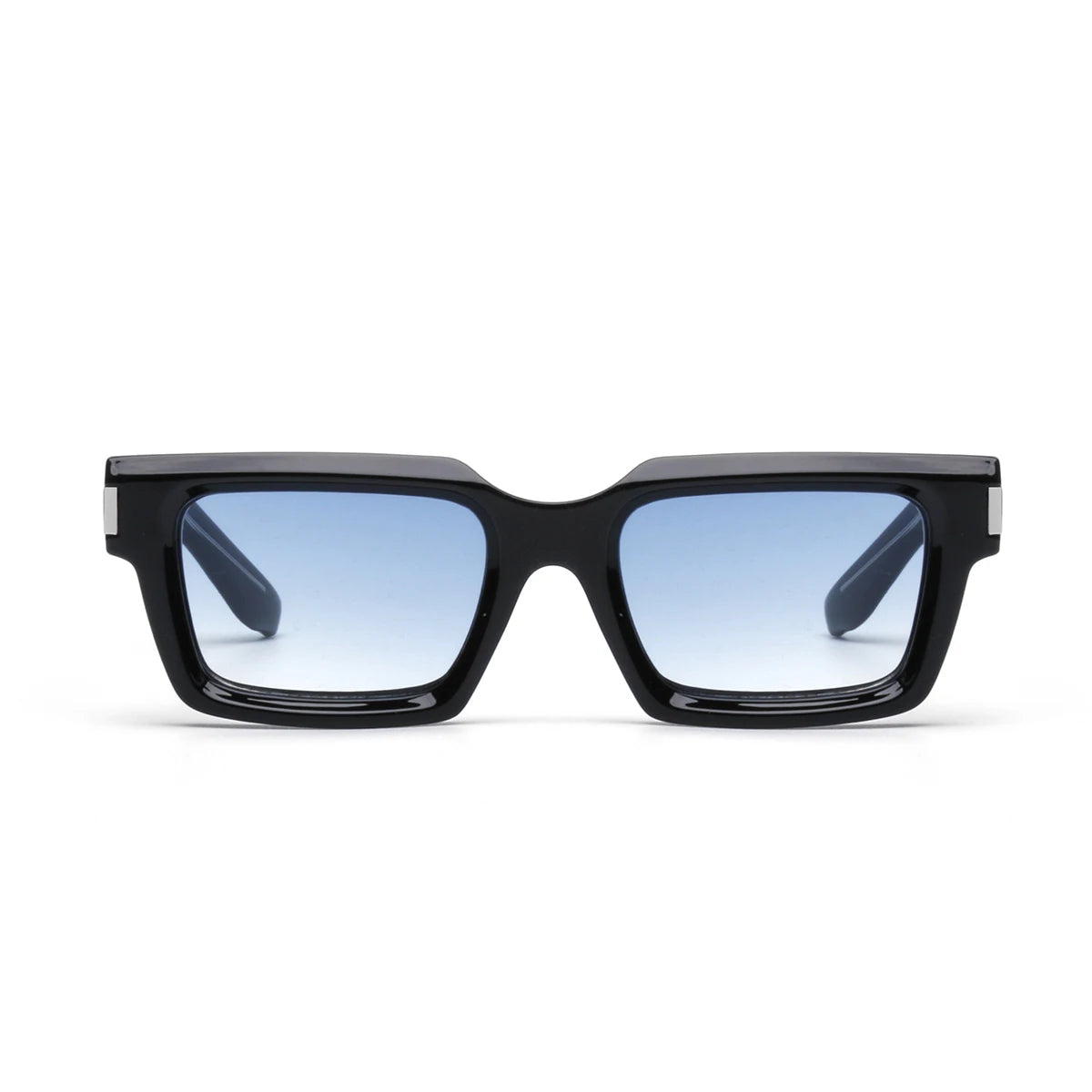 Ruiao 2025 retro black designer sunglasses vintage for women clear luxury square rectangular blue lens man UV400 high quality