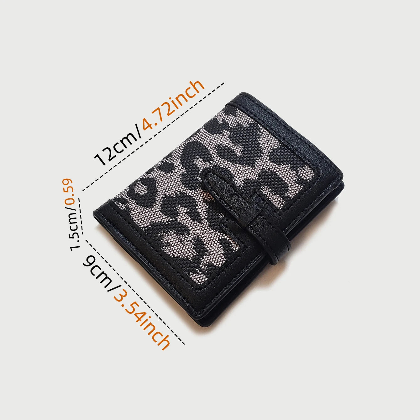Luxury Leopard Paint Short Wallet PU Leather Fashion
