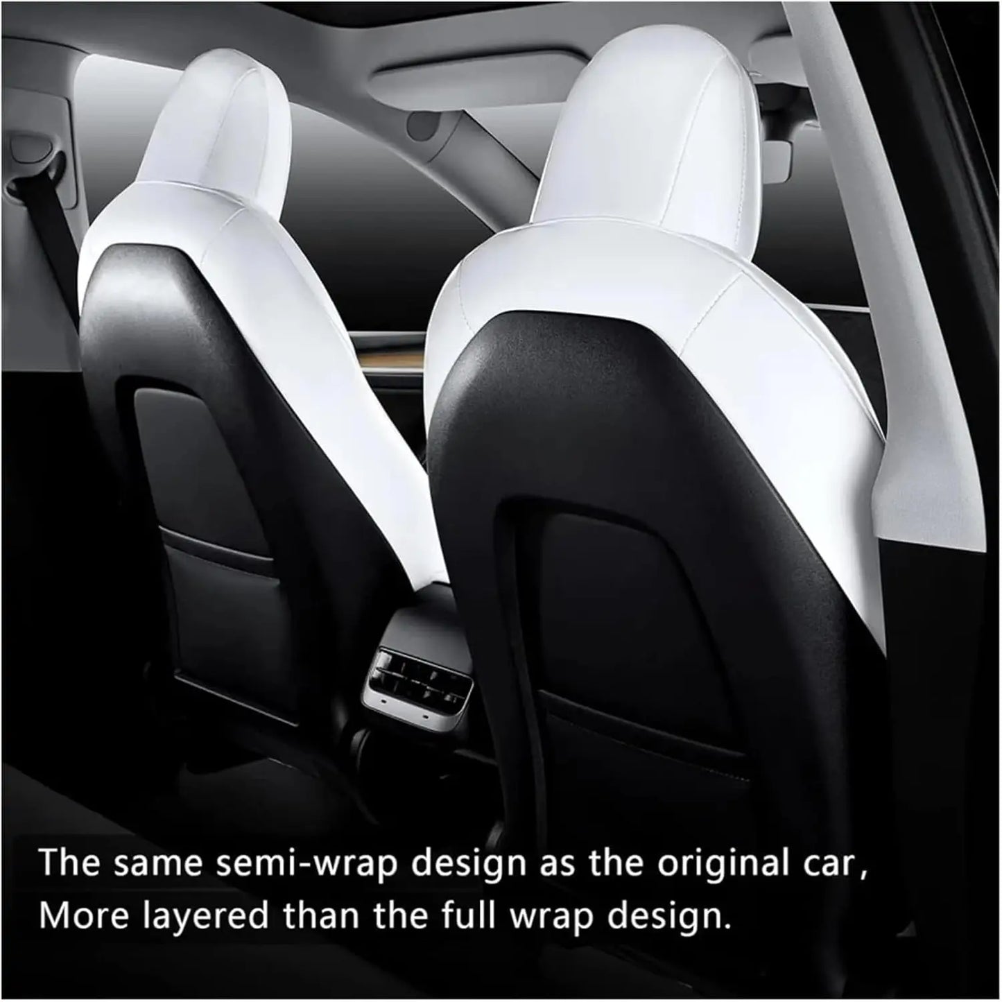 For Tesla Model 3 Highland 2024 Seat Covers, Nappa Leather