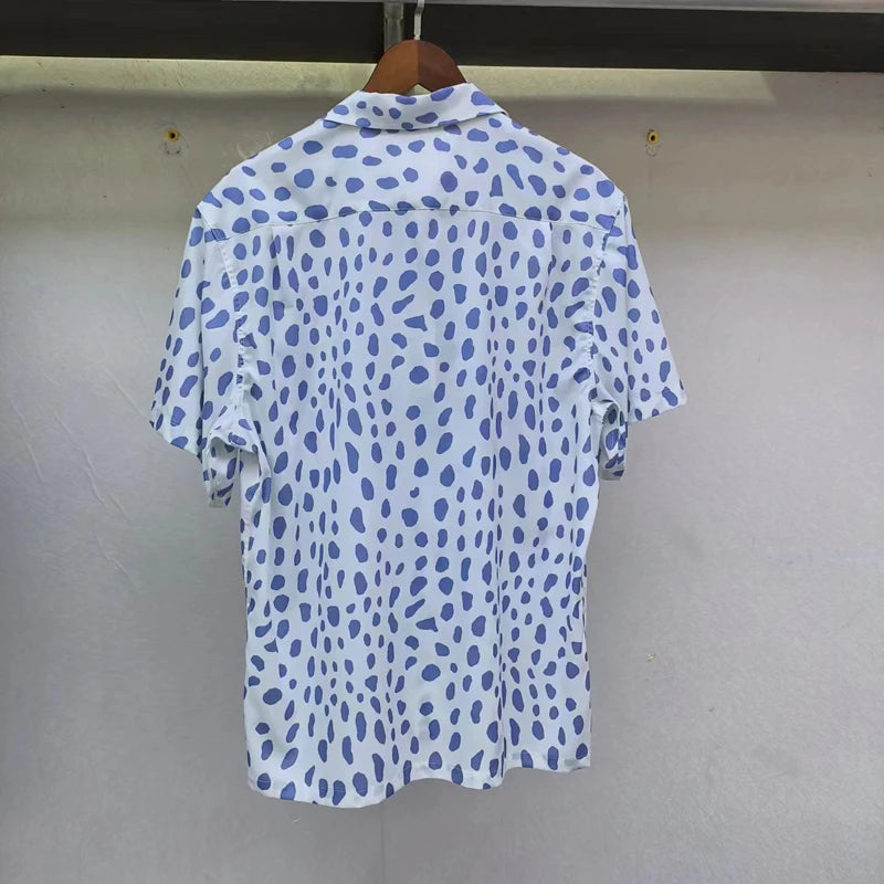 Leopard Print Y2k High Quality Hawaii Beach Men