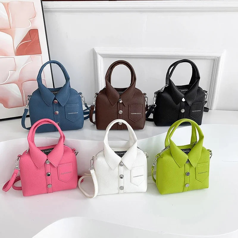 PU Square Compact Shoulder and Crossbody Bags Unique