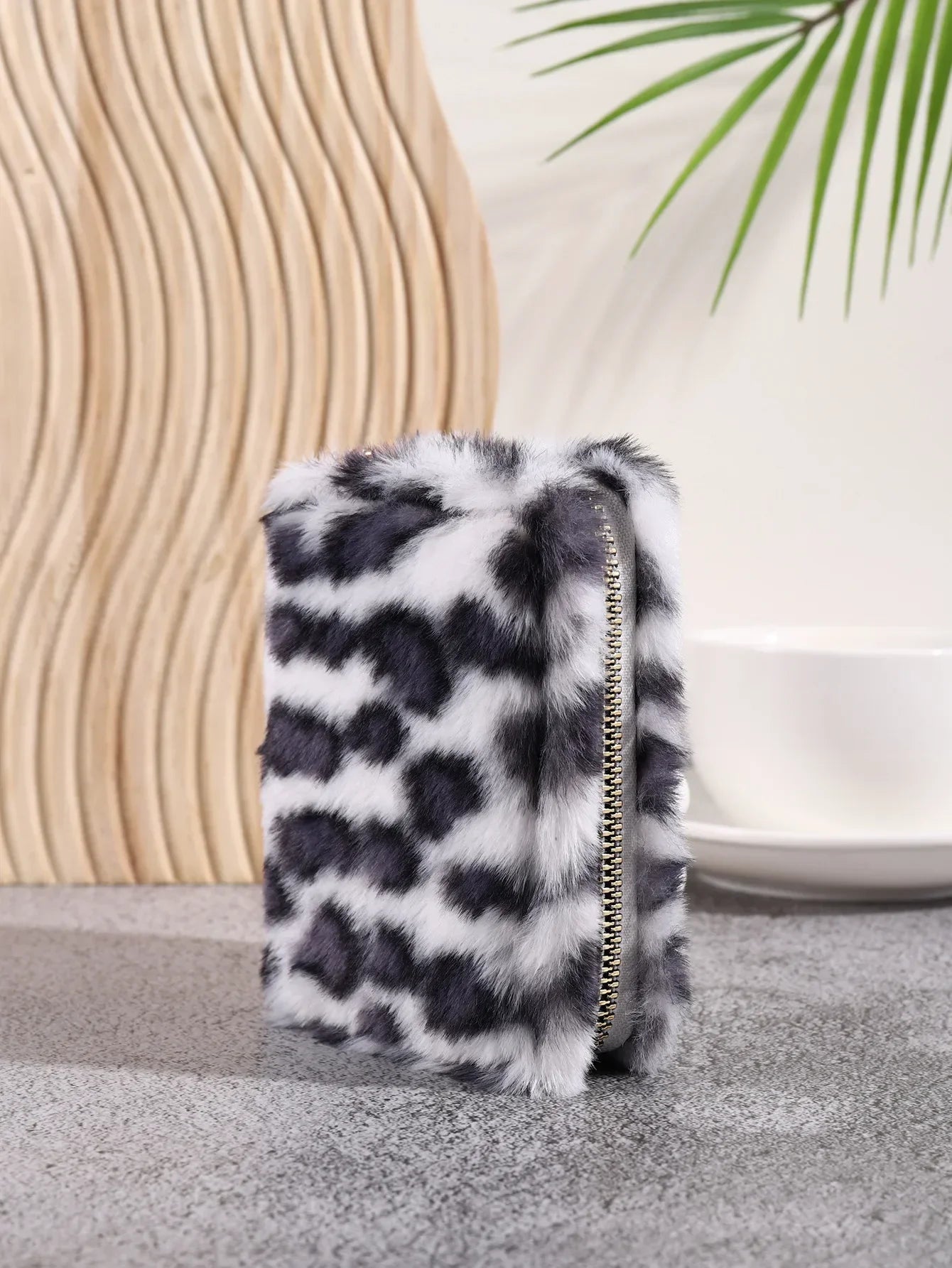 Creative Plush Coin Purse Fashion Leopard Pattern Women