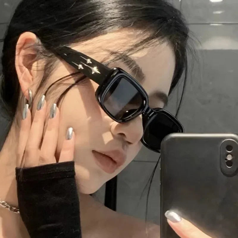 New Retro Y2K Style Small Square Sunglasses Women