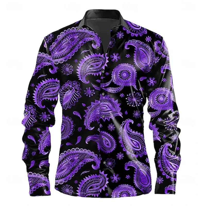 Men's New Fashion Long-Sleeved Shirts Casual Autumn