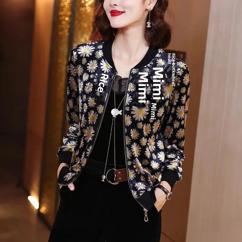 New Summer Fashionable Large Size Short Jacket For Women Loose Fit Sun Protection Clothing V-Neck Cardigan Top For Elderly