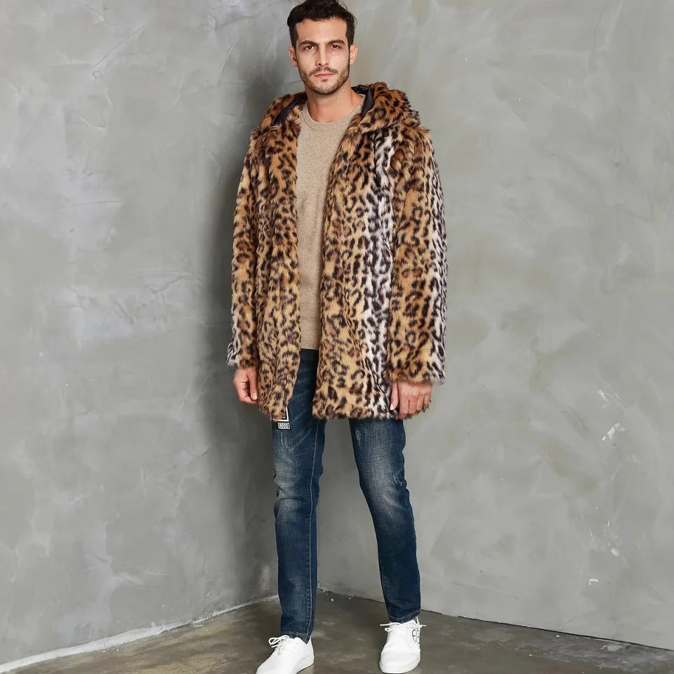 Mens Clothing New Leopard Print Mens Hat Throwing